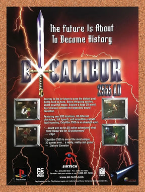1998 Excalibur 2555 AD PS1 Original Advertisement / Retro Wall Art v2