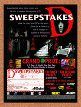 1996 D Sweepstakes Original Advertisement / Retro Promo v5
