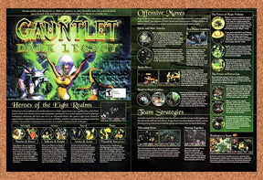 Gauntlet Dark Legacy GameCube Original 2002 Vintage Ad - Video Game Promo