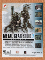 2003 Metal Gear Solid 2 Substance PS2 Original Advertisement / Retro Promo v1