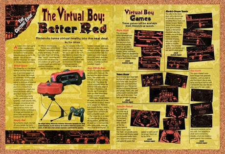 1995 Virtual Boy New Release Review Original Advertisement / Retro Wall Art v4