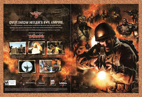 Return To Castle Wolfenstein Tides Original 2003 Vintage Ad - Video Game Promo