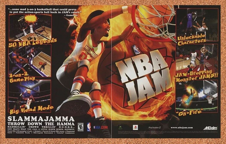 NBA Jam PS2 Original 2005 Ad Authentic Acclaim Sports Retro Video Game Promo