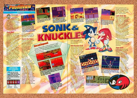 1994 Sonic & Knuckles Genesis Original Advertisement / Retro Promo vr4