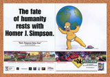 Simpsons Hit And Run PS2 Original 2004 Ad Authentic Video Game Promo
