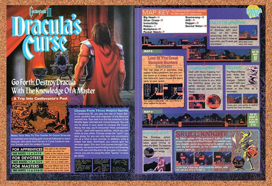 1989 Castlevania III NES Original Advertisement / Retro Wall Art v1