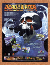 1998 Dead In The Water PS1 Original Advertisement / Retro Wall Art v1