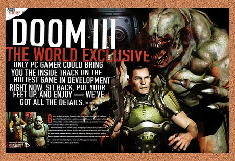 2002 Doom III World Exclusive Preview Original Advertisement / Retro Promo vr3