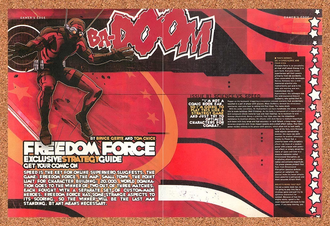 2002 Freedom Force PC Original Advertisement / Retro Promo vr1