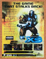 XS PC Original 1997 Ad Authentic Windows 95 Cyberpunk FPS Video Game Promo