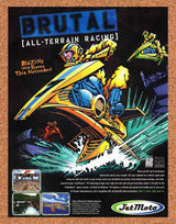 Jet Moto PC Original 1999 Print Ad Authentic Racing Video Game Art Promo