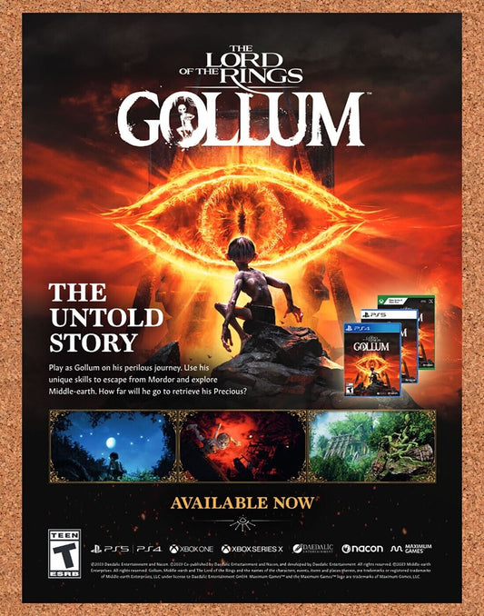 Lord Of The Rings Gollum PS5 Original 2022 Ad - Video Game Promo