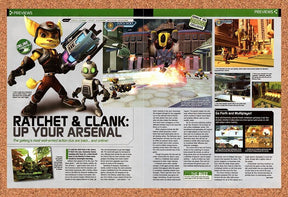 Ratchet & Clank Up Your Arsenal PS2 Original 2004 Vintage Ad - Game Review Promo
