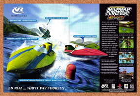 1998 VR Sports Powerboat Racing PC Original Advertisement / Retro Promo v1