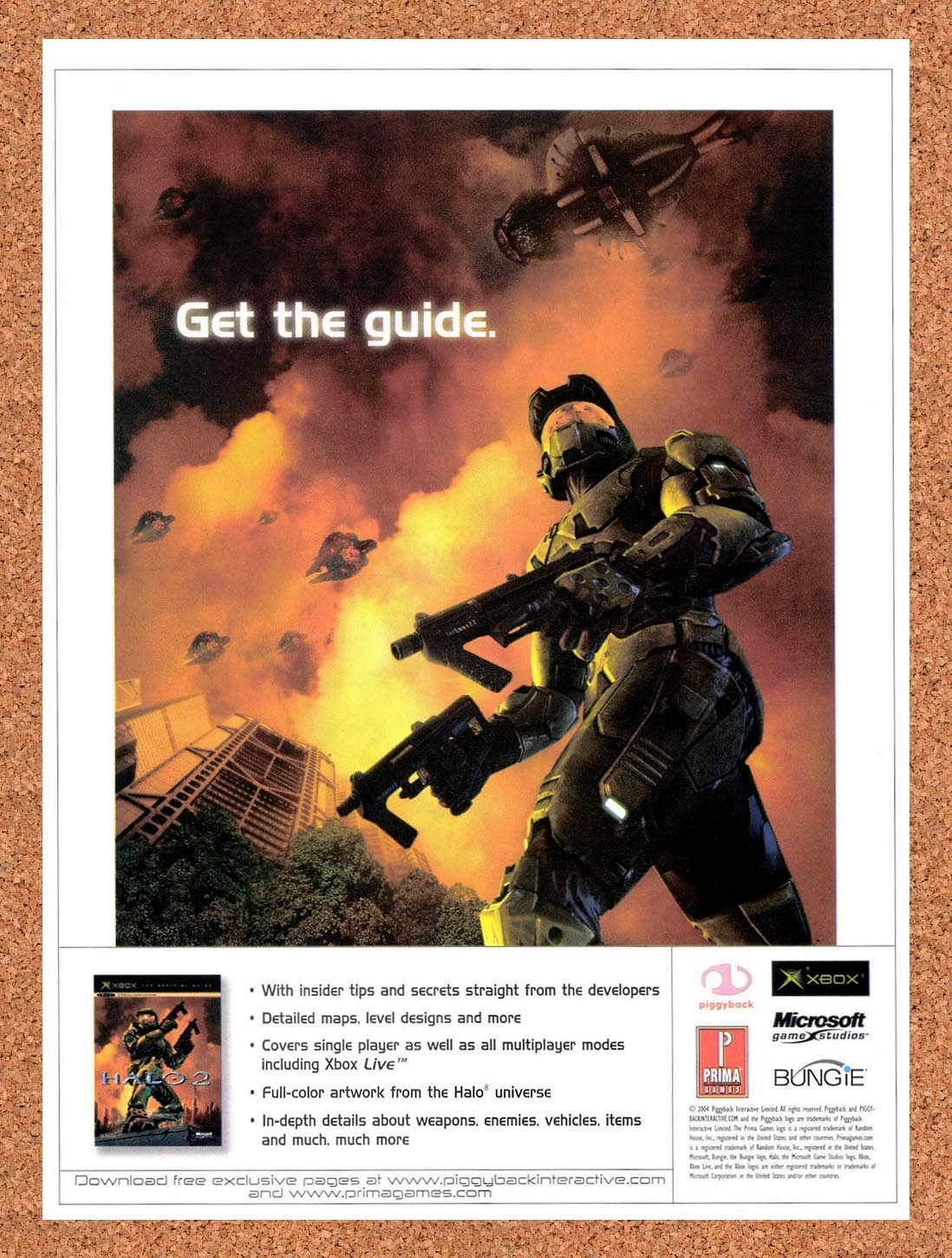 2004 Halo 2 Prima Guide Original Advertisement / Retro Promo v7