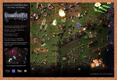 2000 Kingdom Under Fire PC Original Advertisement / Retro Wall Art v4