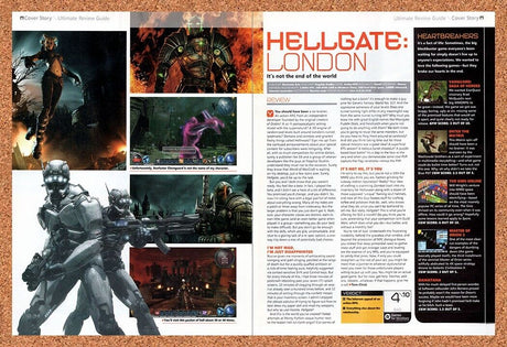 Hellgate London PC Original 2008 Vintage Ad - Video Game Walkthrough Promo