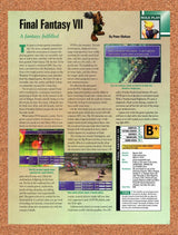 1998 Final Fantasy VII PC Preview Original Advertisement / Retro Promo vr11
