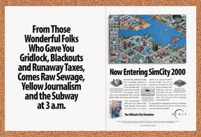 1994 Sim City 2000 PC Original Advertisement / Retro Promo v4