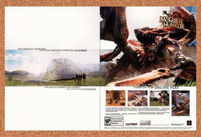 2004 Monster Hunter PS2 Original Advertisement / Retro Promo v1