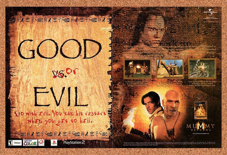 2001 The Mummy Returns PS2 Original Advertisement / Retro Wall Art v1