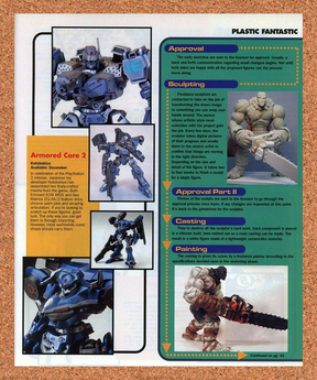 Armored Core 2 PS2 Vinyl Figures Original 2001 Ad Authentic Video Game Promo