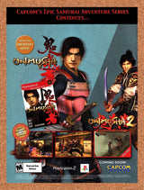 2002 Onimusha 1 & 2 PS2 Original Advertisement / Retro Promo v1
