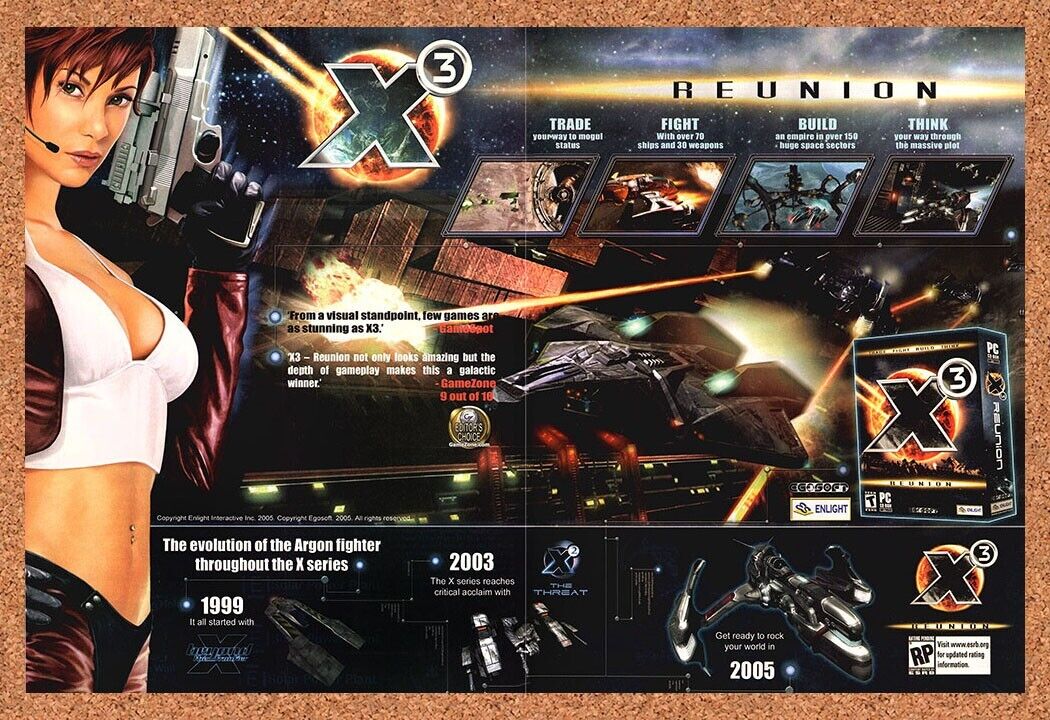 Original 2006 X3 Reunion PS2 Vintage Print Ad - Video Game Promo Wall Art