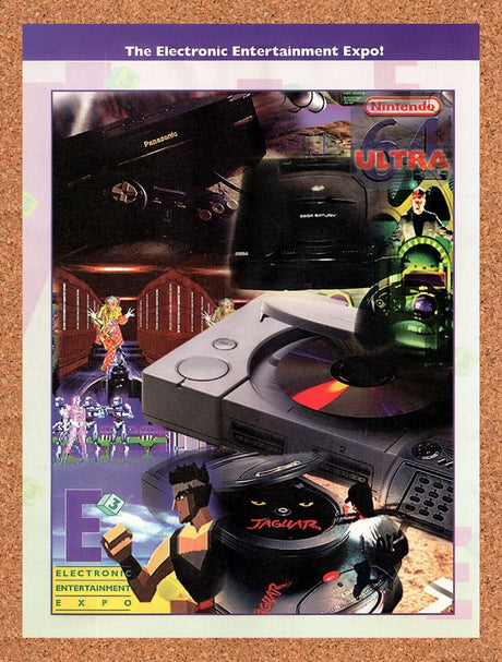 1996 Atari Jaguar E3 Expo Original Advertisement / Retro Wall Art v9