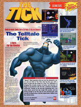 1995 The Tick Genesis Original Advertisement / Retro Wall Art v1