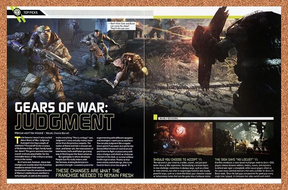 Gears Of War Judgement Xbox 360 Original 2015 Ad Authentic Video Game Promo Art