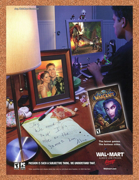 World Of WarCraft PC Original 2006 Ad Authentic Wal-Mart Video Game Promo