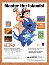 1992 Adventure Island NES Original Advertisement / Retro Wall Art v1