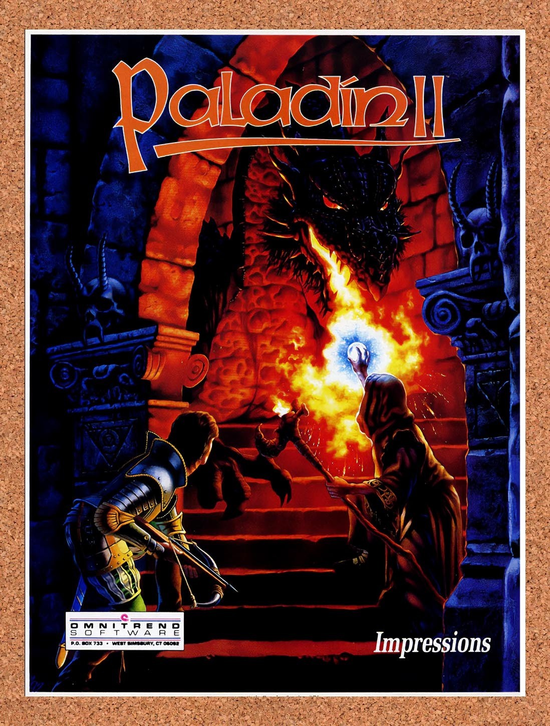 1992 Paladin II PC Original Advertisement / Retro Promo v1