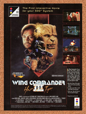 1995 Wing Commander III 3DO Original Advertisement / Retro Wall Art v2
