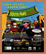 2000 South Park Rally N64 Original Advertisement / Retro Promo v1