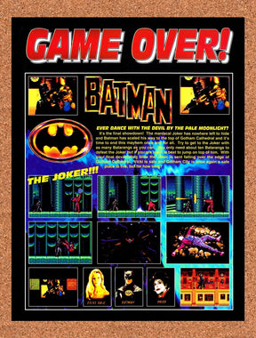 1991 Batman Genesis Original Advertisement / Retro Promo vr2