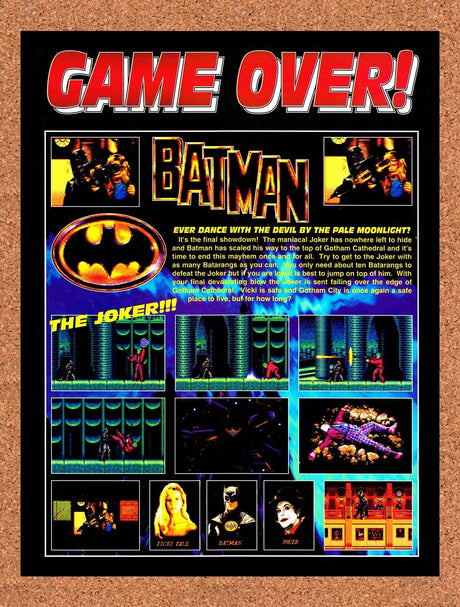 1991 Batman Genesis Original Advertisement / Retro Promo vr2