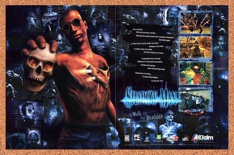 Shadow Man PC Original 1999 Ad Print Authentic Acclaim Action Video Game Promo