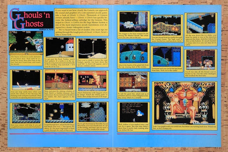 1990 Ghouls N Ghosts Genesis Original Advertisement / Retro Wall Art v1