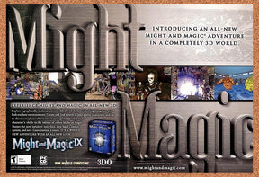 2002 Might and Magic IX PC Original Advertisement / Retro Promo v1