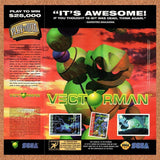 1995 Vectorman Sweepstakes Original Advertisement / Retro Wall Art v1