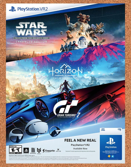 Sony PS5 VR2 Games Original 2023 Vintage Ad - Video Game Promo