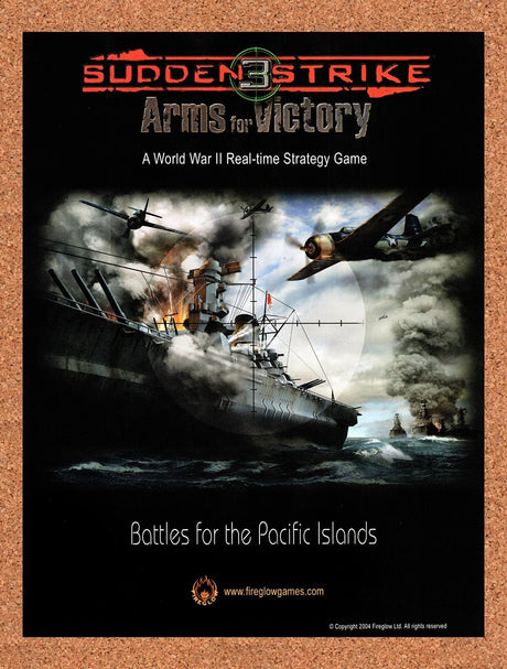 2004 Sudden Strike 3 Arms For Victory PC Original Advertisement / Retro Promo v2