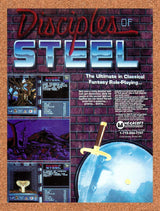1994 Disciples Of Steel MS-DOS Original Advertisement / Retro Promo v1