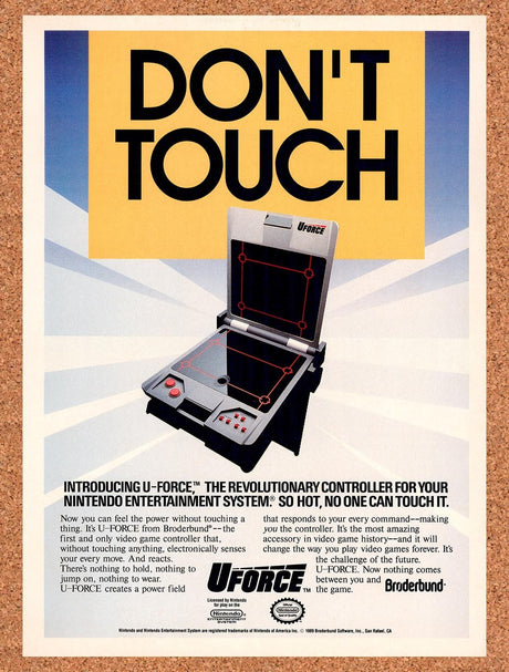 1989 Nintendo NES U-Force Original Advertisement / Retro Promo va5