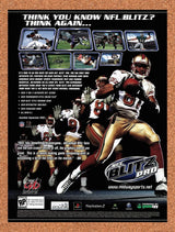 2003 NFL Blitz Pro PS2 Original Advertisement / Retro Promo v1