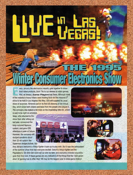 1996 CES Consumer Electronics Show Las Vegas Original Ad / Retro Wall Art v4