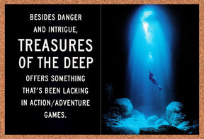 1997 Treasures Of the Deep PS1 Original Advertisement / Retro Promo v1