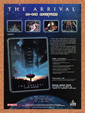 1997 The Arrival PC Original Advertisement / Retro Promo v2